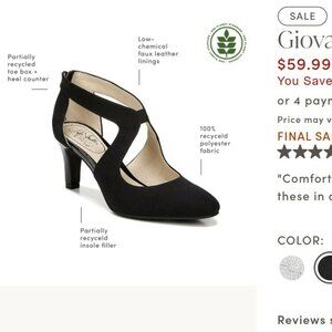 Black Life Stride Pump Heels